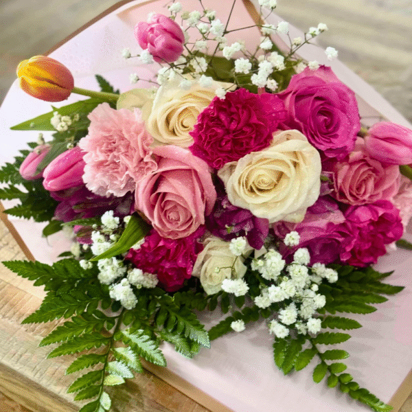 Tulip Kiss – Elegant Mixed Bloom Bouquet for Mom (Oshawa Delivery) - Image 2